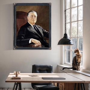 Bella Frye FDR Portrait: Vintage Historical Art Print - Framed, Unframed, or Canvas