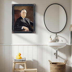 Bella Frye FDR Portrait: Vintage Historical Art Print - Framed, Unframed, or Canvas