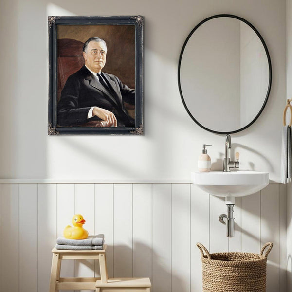 Bella Frye FDR Portrait: Vintage Historical Art Print - Framed, Unframed, or Canvas