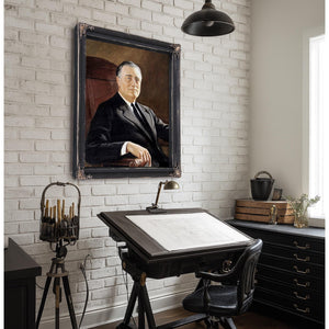 Bella Frye FDR Portrait: Vintage Historical Art Print - Framed, Unframed, or Canvas