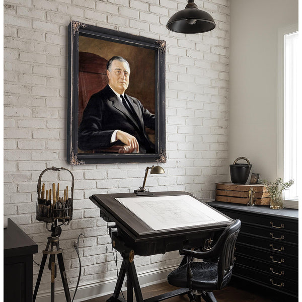 Bella Frye FDR Portrait: Vintage Historical Art Print - Framed, Unframed, or Canvas