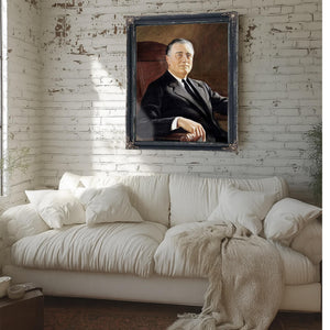 Bella Frye FDR Portrait: Vintage Historical Art Print - Framed, Unframed, or Canvas