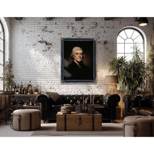 Bella Frye Thomas Jefferson Portrait: Vintage Historical Art Print, Framed or Canvas