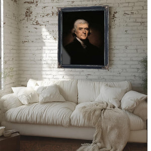 Bella Frye Thomas Jefferson Portrait: Vintage Historical Art Print, Framed or Canvas