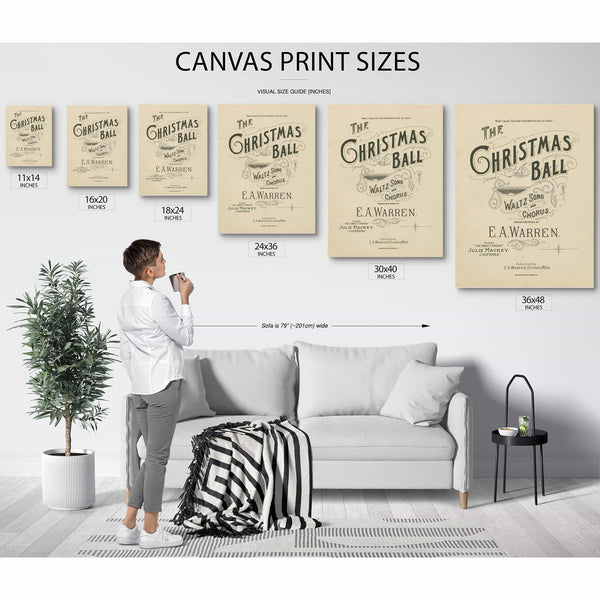 Bella Frye Framed Christmas Ball Art Print: E.A. Warren Victorian Decor