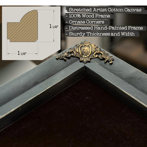 Bella Frye George Washington Portrait: Vintage Historical Art Print, Ornate Frame Optional