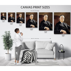 Bella Frye FDR Portrait: Vintage Historical Art Print - Framed, Unframed, or Canvas