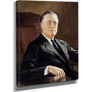 Bella Frye FDR Portrait: Vintage Historical Art Print - Framed, Unframed, or Canvas