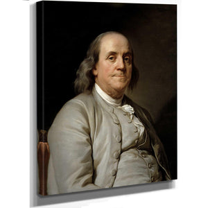 Bella Frye Benjamin Franklin Portrait: Vintage Historical Art Print, Ornate Frame Optional