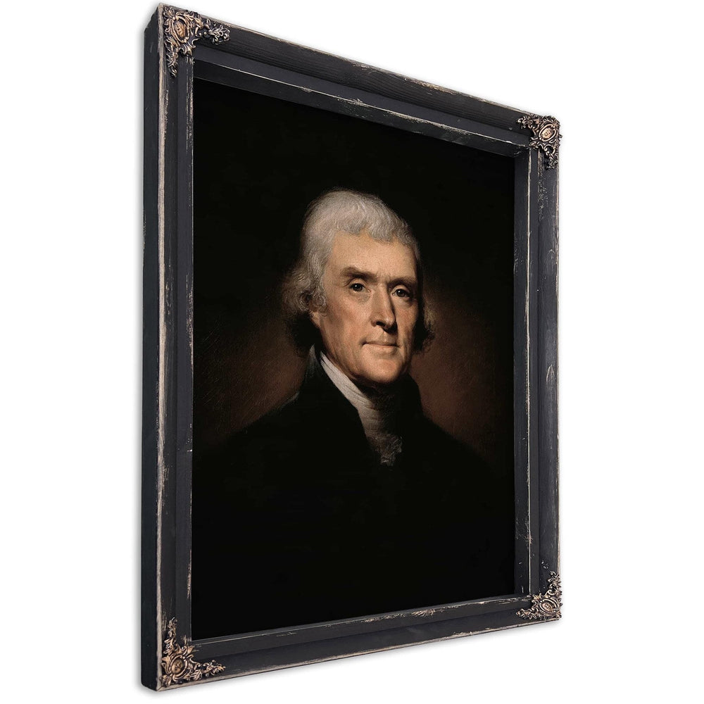 Bella Frye Thomas Jefferson Portrait: Vintage Historical Art Print, Framed or Canvas