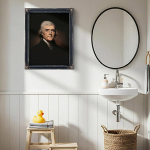 Bella Frye Thomas Jefferson Portrait: Vintage Historical Art Print, Framed or Canvas