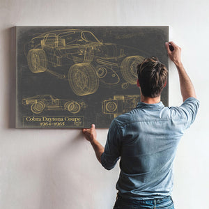 Bella Frye Vintage Cobra Daytona Coupe Mancave Blueprint Art