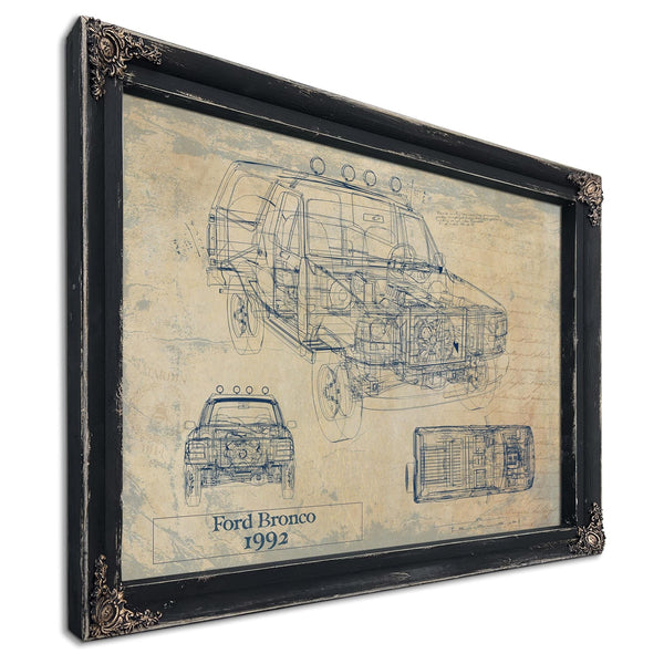 Bella Frye Vintage 1996 Ford Bronco Car Model Print