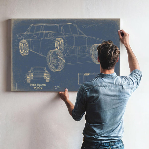 Bella Frye Vintage 1962 Ford Falcon Car Model Print