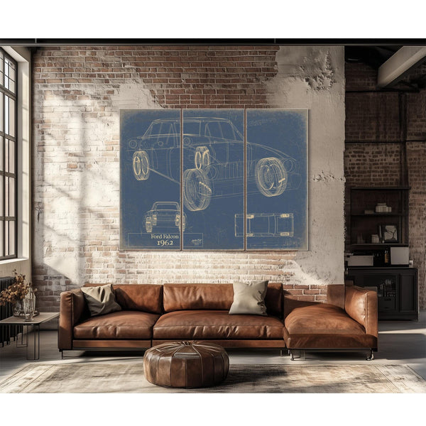 Bella Frye Vintage 1962 Ford Falcon Car Model Print