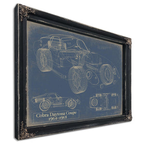 Bella Frye Vintage Cobra Daytona Coupe Mancave Blueprint Art