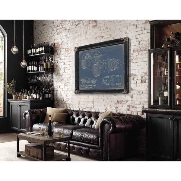 Bella Frye Vintage Cobra Daytona Coupe Mancave Blueprint Art