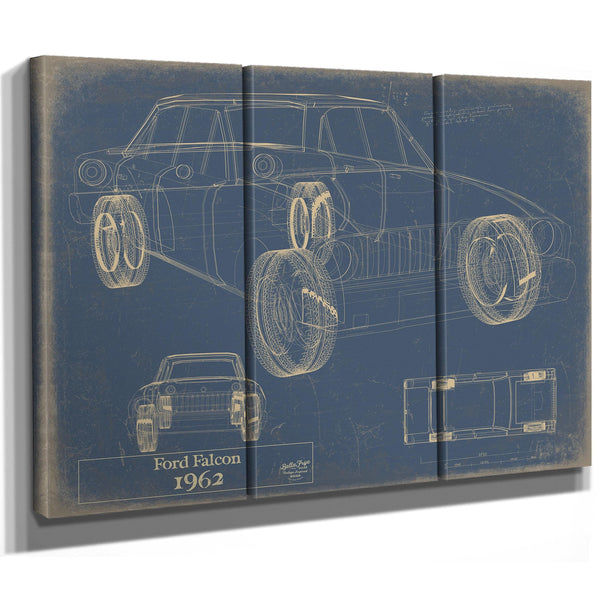 Bella Frye Vintage 1962 Ford Falcon Car Model Print