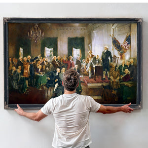 Bella Frye Declaration of Independence Art Print: Howard Chandler Christy Painting, Patriotic Wall Decor