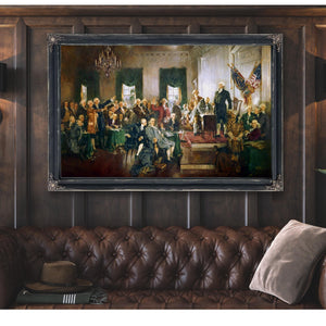 Bella Frye Declaration of Independence Art Print: Howard Chandler Christy Painting, Patriotic Wall Decor