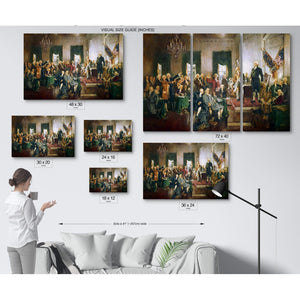 Bella Frye Declaration of Independence Art Print: Howard Chandler Christy Painting, Patriotic Wall Decor