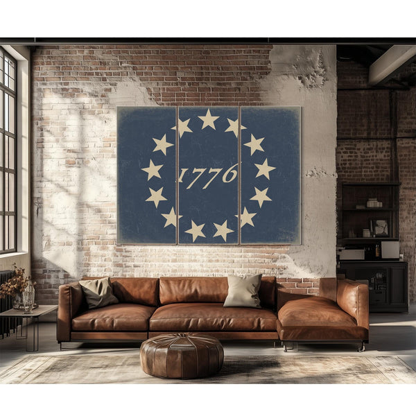 Bella Frye Declaration of Independence Print: 1776 Patriotic Wall Art, Canvas or Framed