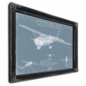 Bella Frye Home & Garden > Decor > Artwork Cessna 206 Stationer Aircraft Blueprint Wall Art - Original Airplane Print