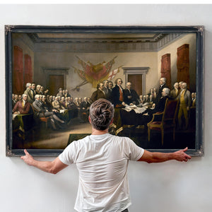 Bella Frye Declaration of Independence Print: Vintage Patriotic Wall Art, Founding Fathers