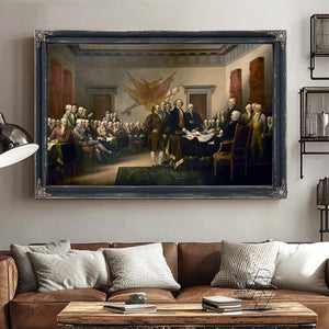 Bella Frye Declaration of Independence Print: Vintage Patriotic Wall Art, Founding Fathers