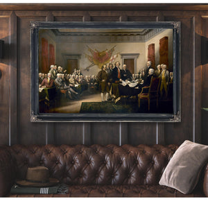 Bella Frye Declaration of Independence Print: Vintage Patriotic Wall Art, Founding Fathers