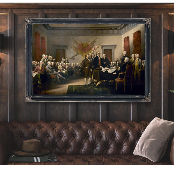 Bella Frye Declaration of Independence Print: Vintage Patriotic Wall Art, Founding Fathers