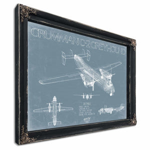 Bella Frye Home & Garden > Decor > Artwork Grumman C-2 Greyhound Aircraft Blueprint Wall Art - Original Cargo Aircraft Print