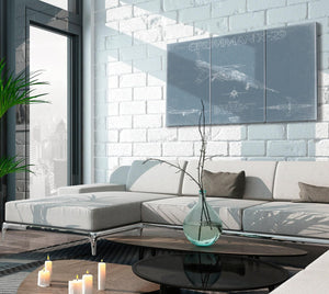 Bella Frye Home & Garden > Decor > Artwork Grumman X-29 Aircraft Blueprint Wall Art - Original Airplane Print