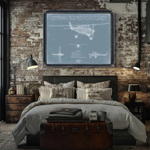 Bella Frye Home & Garden > Decor > Artwork Cessna 162 Skycatcher Aircraft Blueprint Wall Art - Original Airplane Print