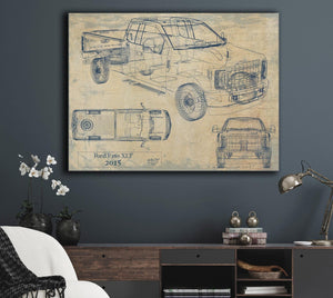 Bella Frye 2015 Truck Model Mancave Blueprint Art