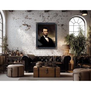 Bella Frye Abraham Lincoln Portrait: Vintage Historical Art Print, Ornate Frame Optional
