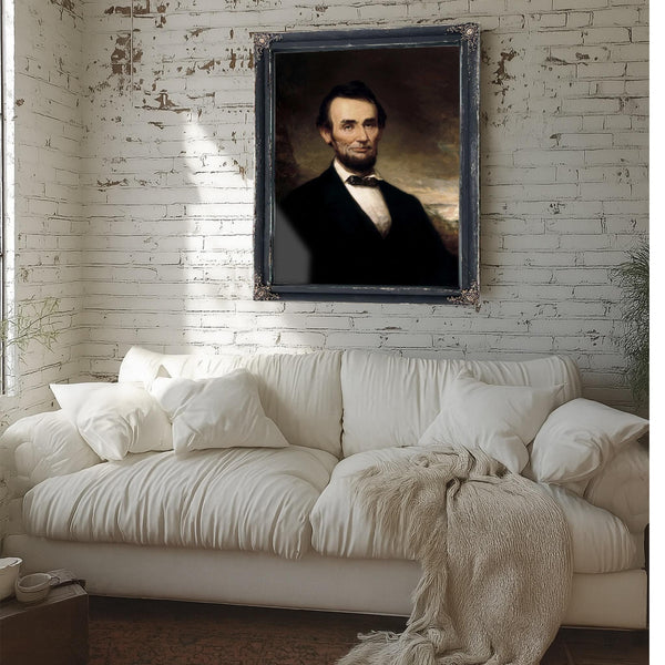 Bella Frye Abraham Lincoln Portrait: Vintage Historical Art Print, Ornate Frame Optional