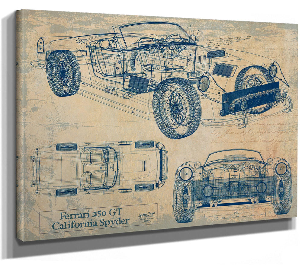 Bella Frye Vintage 1960s Car Art - Gifts for Guys - Original Vehicle Print