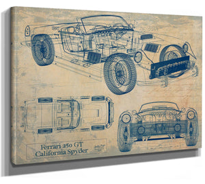 Bella Frye Vintage 1960s Car Art - Gifts for Guys - Original Vehicle Print