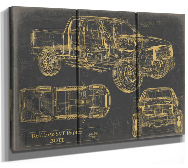 Bella Frye 2011 Truck Model Mancave Blueprint Art