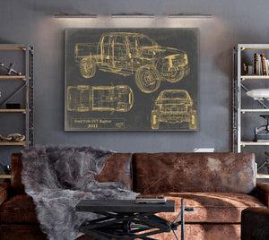 Bella Frye 2011 Truck Model Mancave Blueprint Art