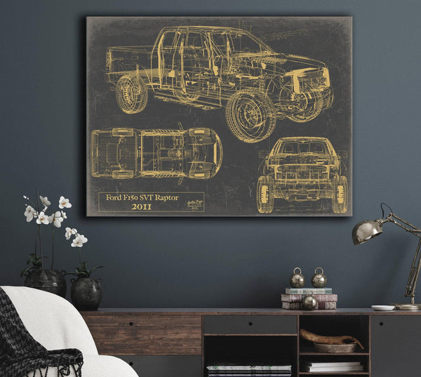 Bella Frye 2011 Truck Model Mancave Blueprint Art