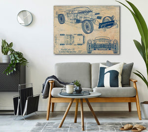 Bella Frye Vintage 1960s Car Art - Gifts for Guys - Original Vehicle Print