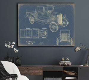 Bella Frye 1932 Ford Truck Blueprint Art: Vintage Auto Patent Print