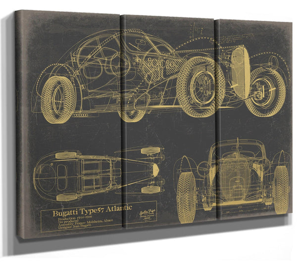 Bella Frye Antique Car Blueprint Art: Vintage Vehicle Patent Print