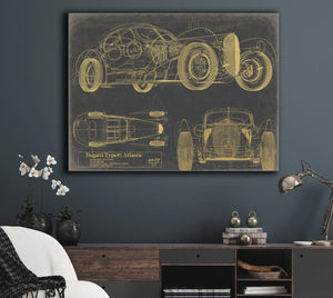 Bella Frye Antique Car Blueprint Art: Vintage Vehicle Patent Print
