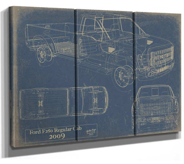 Bella Frye 2009 Truck Model Mancave Blueprint Art