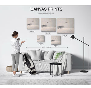 Bella Frye Santa's Sleigh Canvas Print – Scandinavian Winter Landscape Art