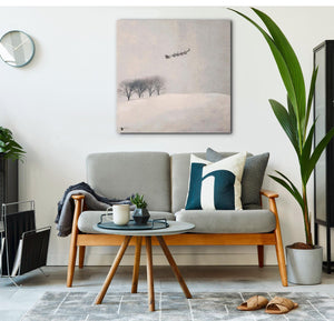 Bella Frye Santa's Sleigh Canvas Print – Scandinavian Winter Landscape Art