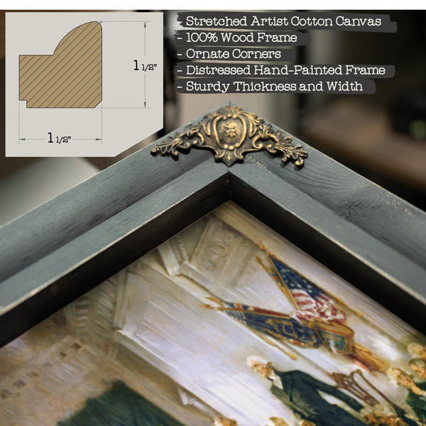 Bella Frye Declaration of Independence Art Print: Howard Chandler Christy Painting, Patriotic Wall Decor